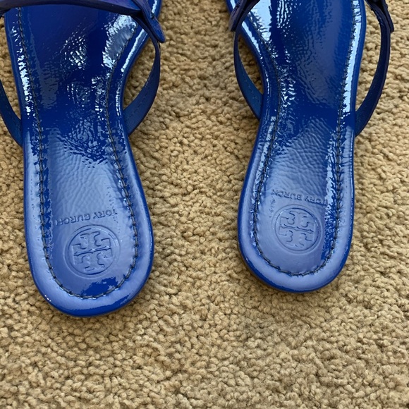 NEW 7.5 Tory Burch Miller Sandals Nautical Blue - Picture 8 of 13